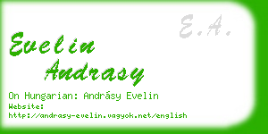 evelin andrasy business card